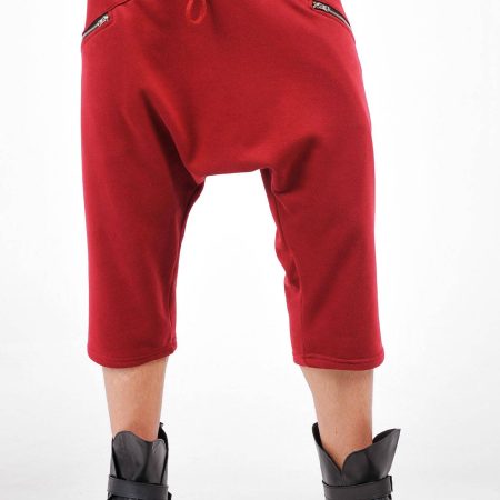 Men’s Casual Athletic Harem Shorts with Knee-Length Cut