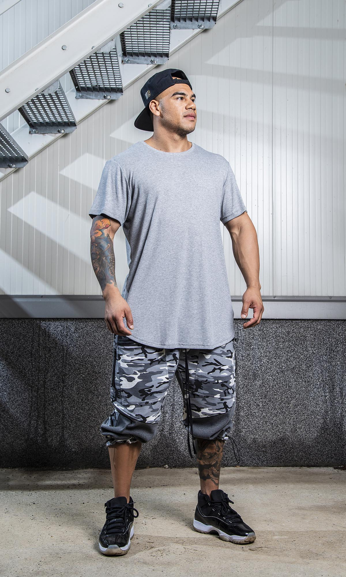 Men’s Streetwear Camo Cargo Shorts with Relaxed Fit - Image 2
