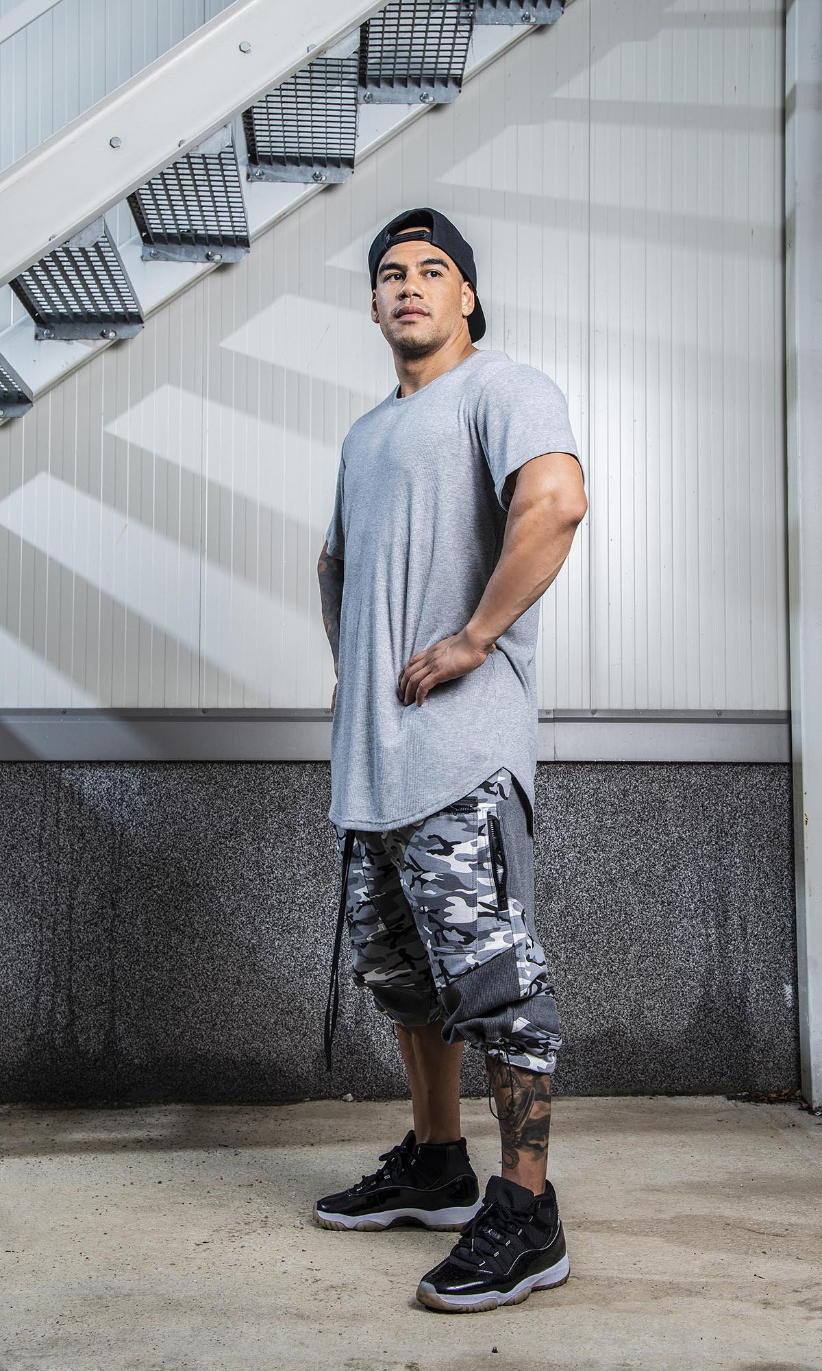 Men’s Streetwear Camo Cargo Shorts with Relaxed Fit - Image 3
